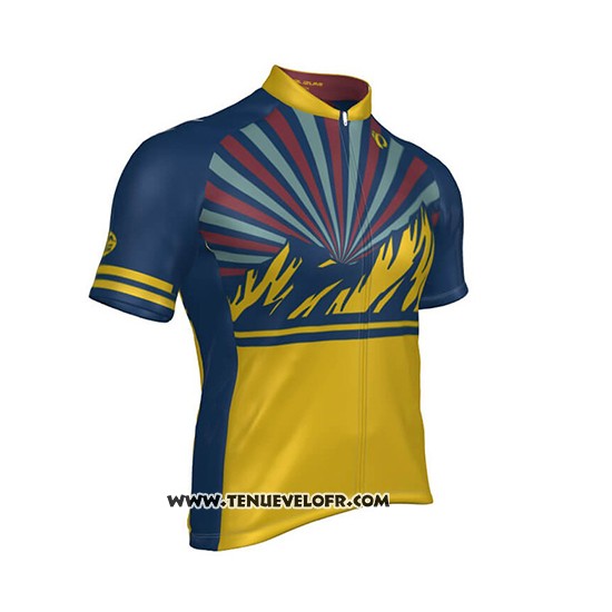 2018 Maillot Ciclismo Pearl Izumi Select Escape LTD Orange Manches Courtes et Cuissard